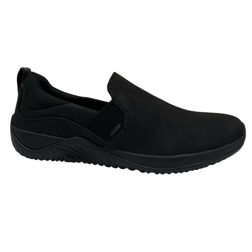 Ryka Womens Echo Comfort Slip On‎ Shoes Size 8 Solid Black Athletic Lightweight